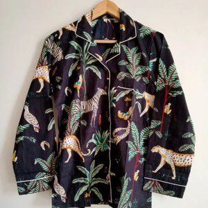 BRAND NEW Tiger Print Pj Set, Soft Night Wear Dress, Sleepwear PJ Set